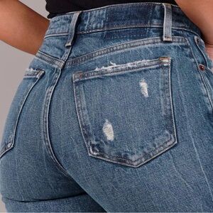 Abercrombie & Fitch Women’s Denim Distressed Slim Jeans High Waisted